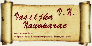 Vasiljka Naumparac vizit kartica